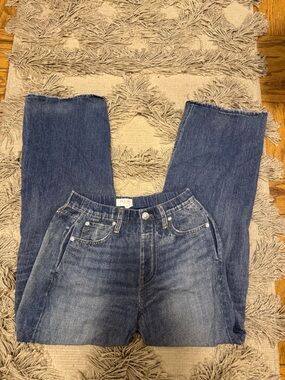 Rag & Bone Sweatpant Jean Womens Miramar High Rise Wide Leg S/P